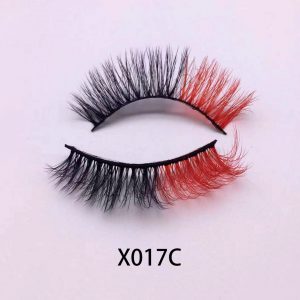 X017C 25mm mink strip lashes Eyelash vendor