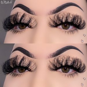 676A-F 25mm Russian Lashes